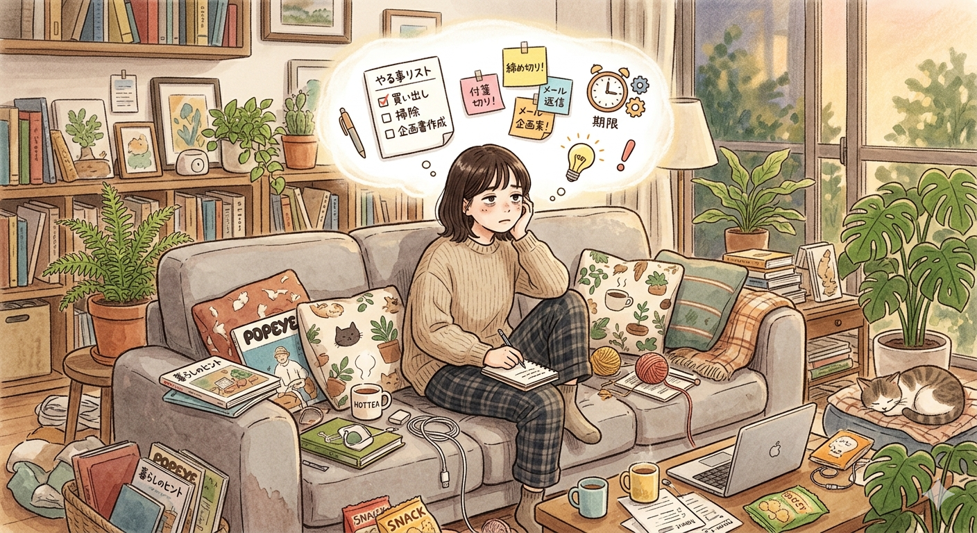 リビングが散らかる人ほど、なぜか心の余裕がなくなる理由