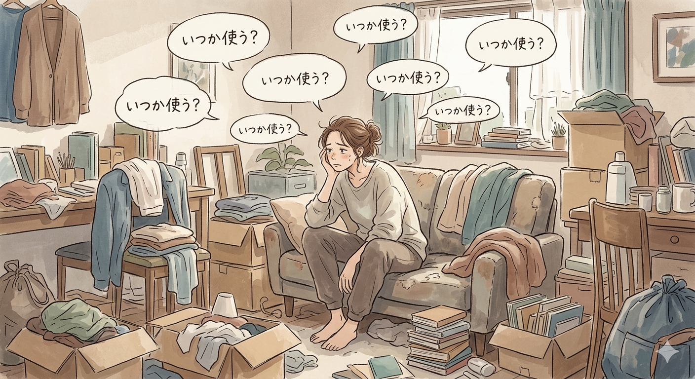 物を捨てられない人ほど疲れる原因